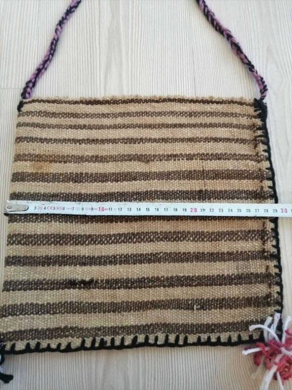 VİNTAGE EL DOKUMA KİLİM ÇANTA YÖRESEL ÇANTA OMUZ ÇANTASI - 2