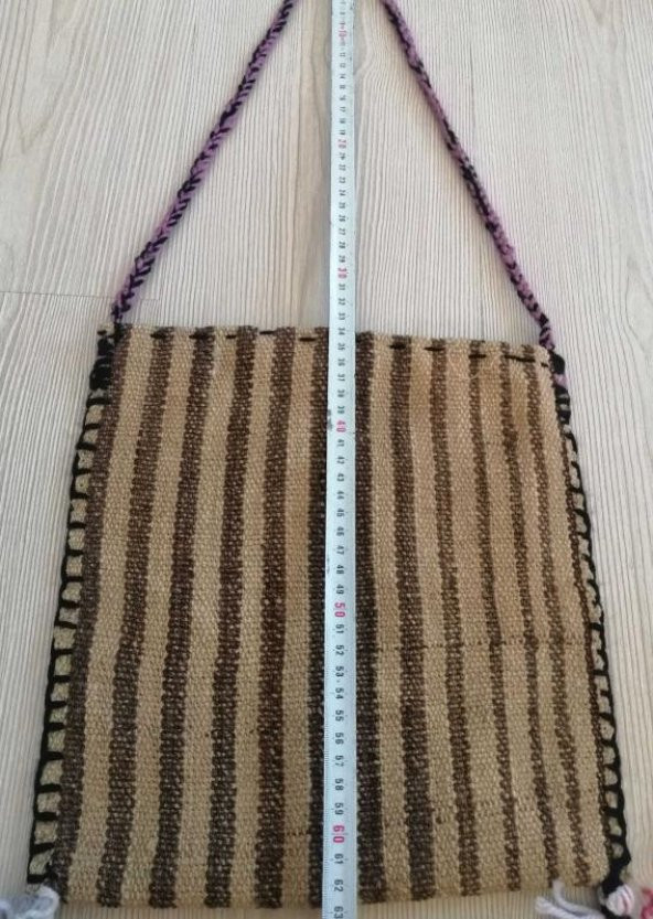 VİNTAGE EL DOKUMA KİLİM ÇANTA YÖRESEL ÇANTA OMUZ ÇANTASI ürün görseli 1