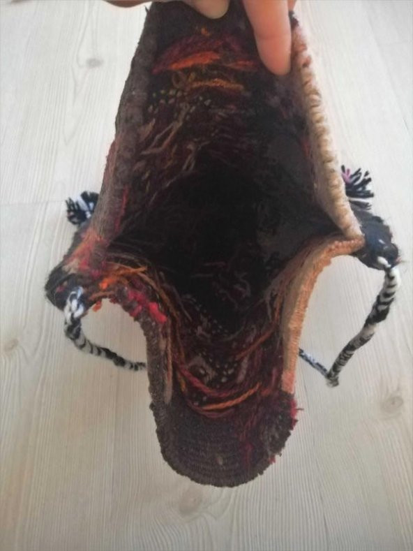 VİNTAGE EL DOKUMA KİLİM ÇANTA YÖRESEL ÇANTA OMUZ ÇANTASI - 2