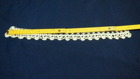 Sanat Taciri- Eskilerde El işi Dantel Havlu Kenarı - Otantik - Çeyizlik- Lot 17 - Resim 3