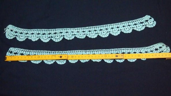 Sanat Taciri- Eskilerde El işi Dantel Havlu Kenarı - Otantik - Çeyizlik- Lot 27 - 2