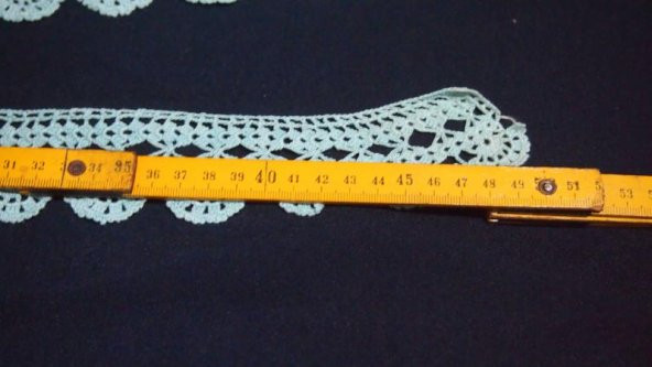 Sanat Taciri- Eskilerde El işi Dantel Havlu Kenarı - Otantik - Çeyizlik- Lot 27 - 3