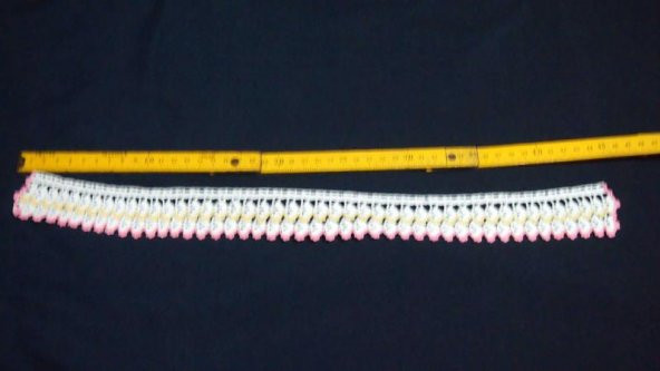 Sanat Taciri- Eskilerde El işi Dantel Havlu Kenarı - Otantik - Çeyizlik- Lot 21 - Resim 3