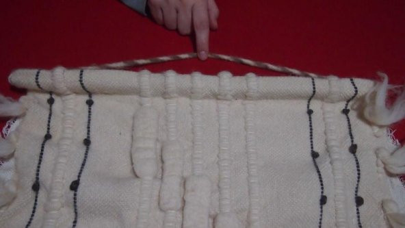 Sanat Taciri- Eskilerde Koyun Yününden Yapılma Duvar Süsü Otantik - Çeyizlik - 3
