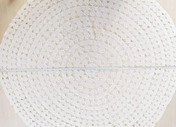 134 CM ÇAPINDA YUVARLAK MASA ÖRTÜSÜ TIĞ İŞİ MASA ÖRTÜSÜ EL İŞİ ÖRTÜ DANTEL ÖRTÜ FİSKOS ÖRTÜSÜ