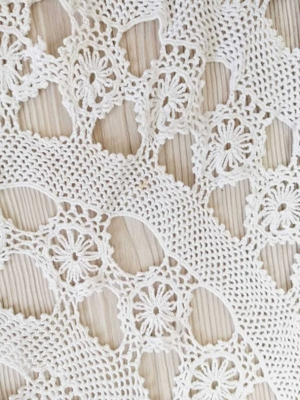 134 CM ÇAPINDA YUVARLAK MASA ÖRTÜSÜ TIĞ İŞİ MASA ÖRTÜSÜ EL İŞİ ÖRTÜ DANTEL ÖRTÜ FİSKOS ÖRTÜSÜ - 3