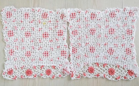 4 Parça El işi Kırlent Kılıfı Çeyizlik - Resim 4