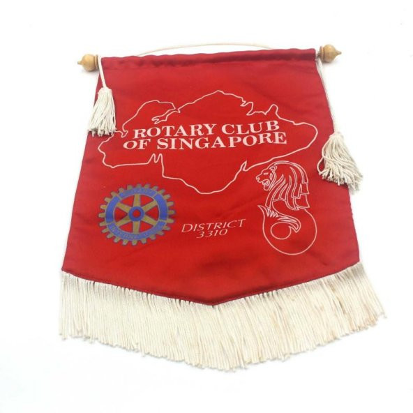 Eskilerden Singapur Rotary Kulübü Bayrağı  Rotary Club of Singapore ürün görseli