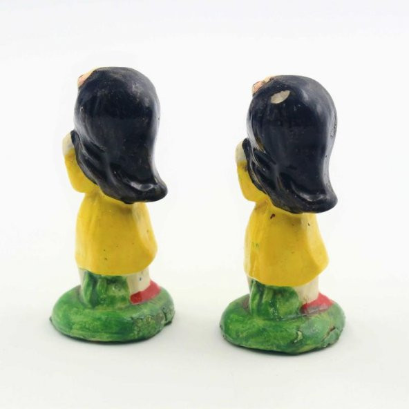 Eskilerden 2 Adet Kız Çocuğu Biblo - Resim 2