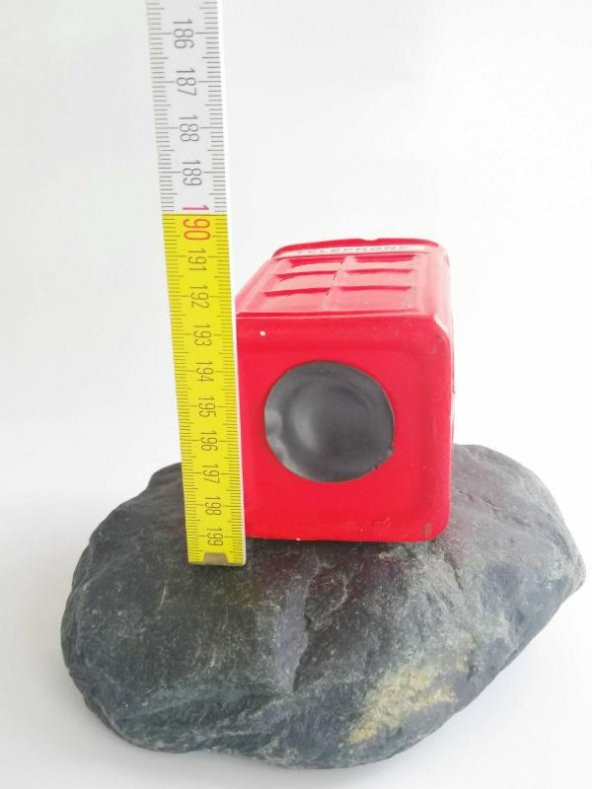 Telefon Kulübesi Şeklinde Seramik Kumbara Seramik Kumbara - Resim 2