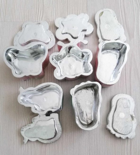 6 Adet Kapaklı Porselen Kutu - Porselen Takı - Saklama Kutusu - Resim 3