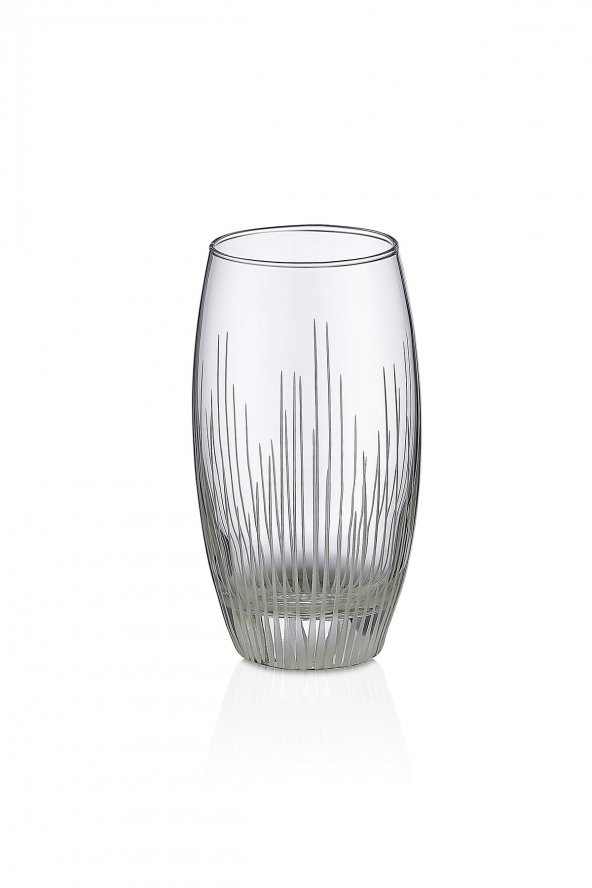 Kcd Işık Sade Kesme El Dekor Yaldızlı 6 Adet Desenli Su Ve Meşrubat Bardak Takımı - Resim 2