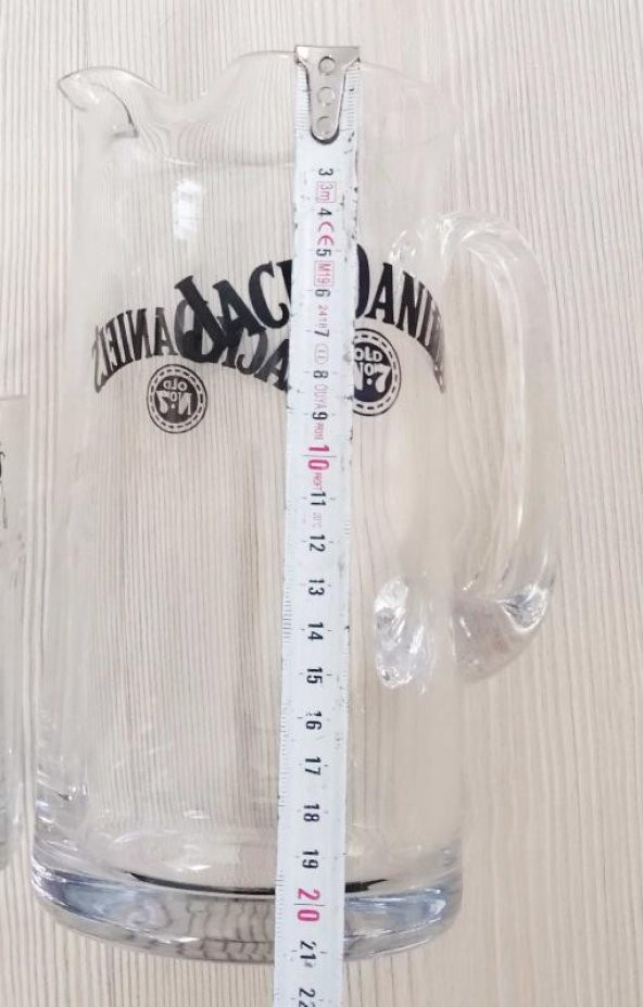 ESKİLERDEN SIFIR JACK DANİELS VİSKİ BARDAĞI VE VİSKİ SÜRAHİSİ 1 BARDAK VE 1 SÜRAHİ - 2