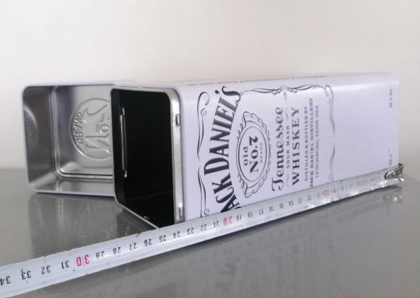 100cl JACK DANİELS KUTU TENEKE KUTU VİSKİ KUTUSU - 3