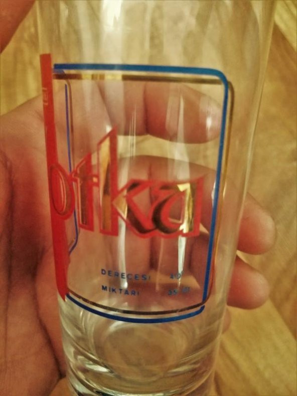 VİNTAGE TEKEL VOTKA BARDAĞI 1 ADET - 3