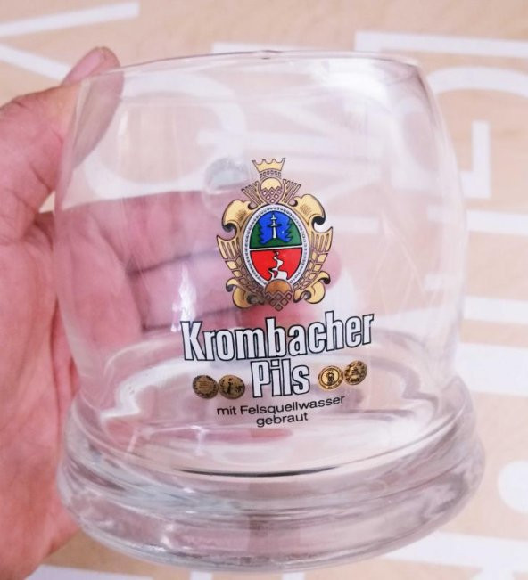 0.5LT KROMBACKER PİLS BİRA BARDAĞI CAM BİRA BARDAĞI TANKART NO 513 - Resim 2