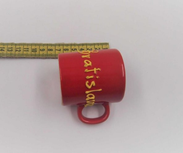 Sanat Taciri- Bratislava Slovakya Saplı Shot Bardağı - Porselen Bardak - 3