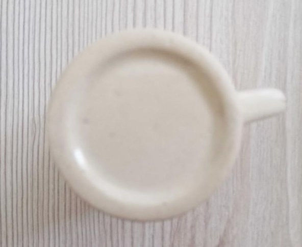 VİNTAGE 1 ADET EL BOYAMA PORSELEN SHOT BARDAĞI TANKART NO 423 - 4