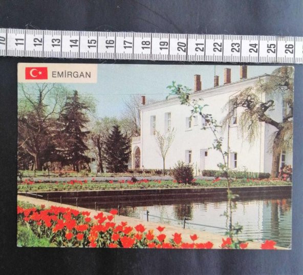 Eskilerden Kartpostal Emirgan Havuzlu Köşk Kartpostal İstanbul
