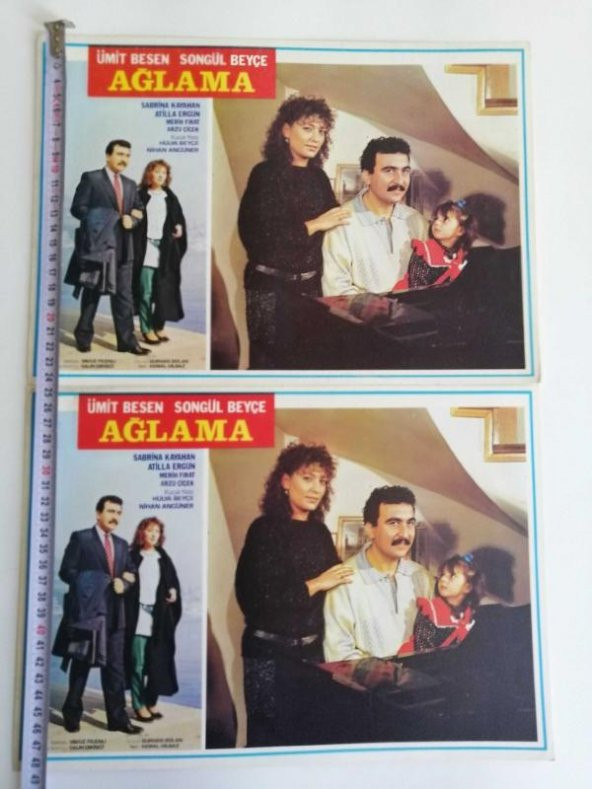 Büyük Boy Yeşil Çam Film Kartpostalları Koleksiyonluk Film Afişi - AĞLAMA - NO 2