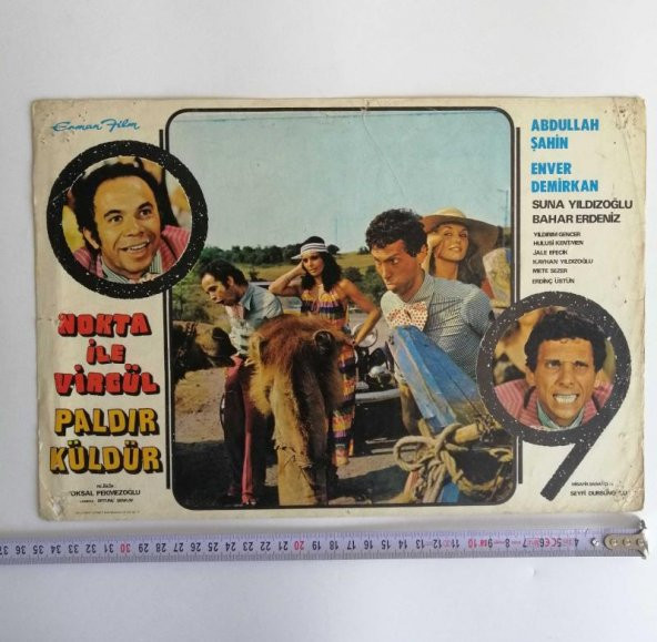 Büyük Boy Yeşil Çam Film Kartpostalları Koleksiyonluk Film Afişi NOKTA İLE VİRGÜL PALDIR KÜLDÜR NO 5