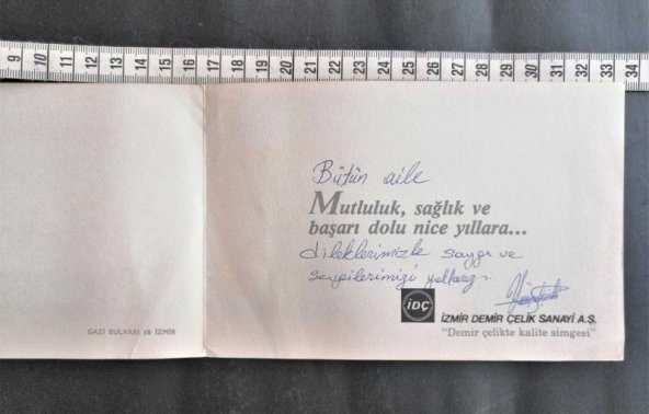 Eskilerden Kartpostal İzmir Demir Çelik Sanayi A.Ş. Kartpostal - 2