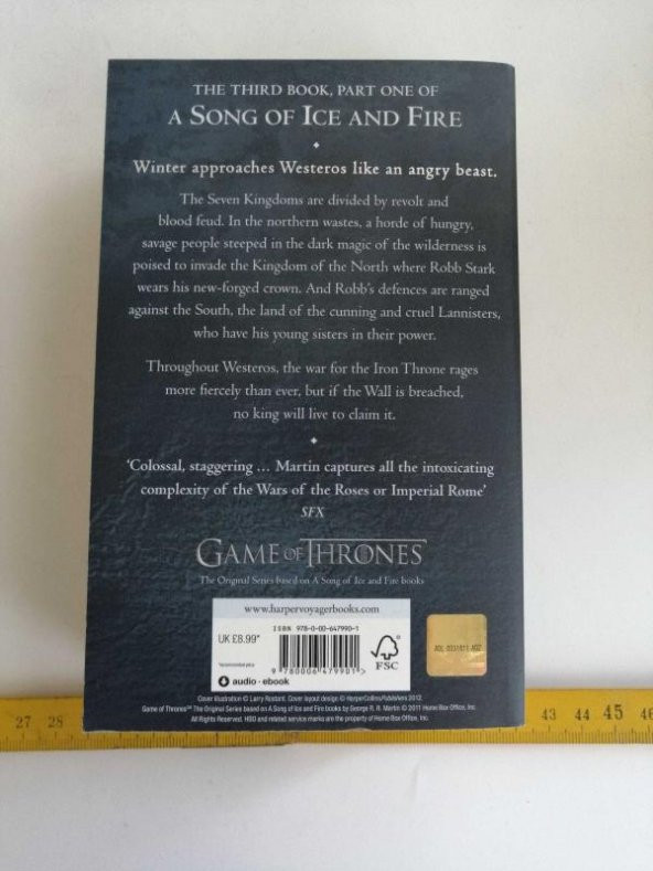 Sanat Taciri Yabancı Dilde Kitap GERGO R.R. MARTIN A STORM SWORDS - 2