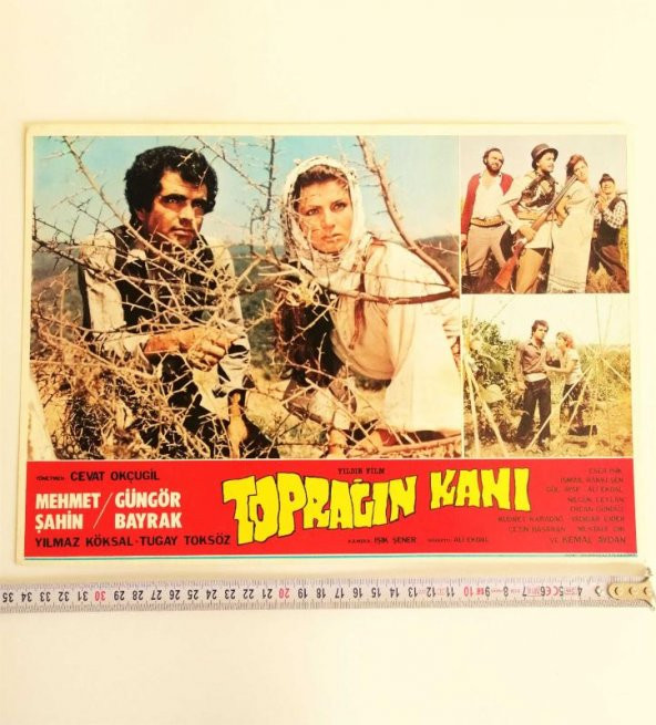 BÜYÜK BOY YEŞİLÇAM FİLM KARTPOSTALI TOPRAĞIN KANI