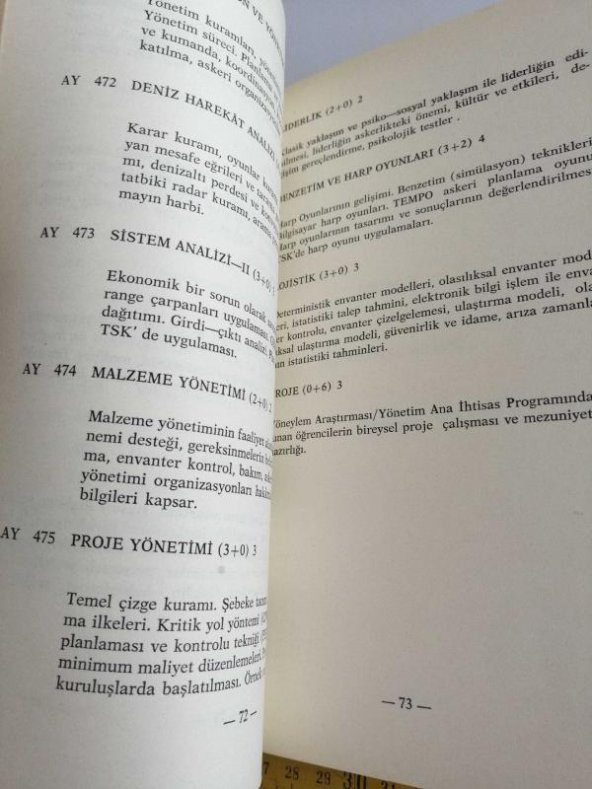 1978 - 1979 Deniz Harp Okulu Kataloğu Eğitim Kitabı Kitap - 2