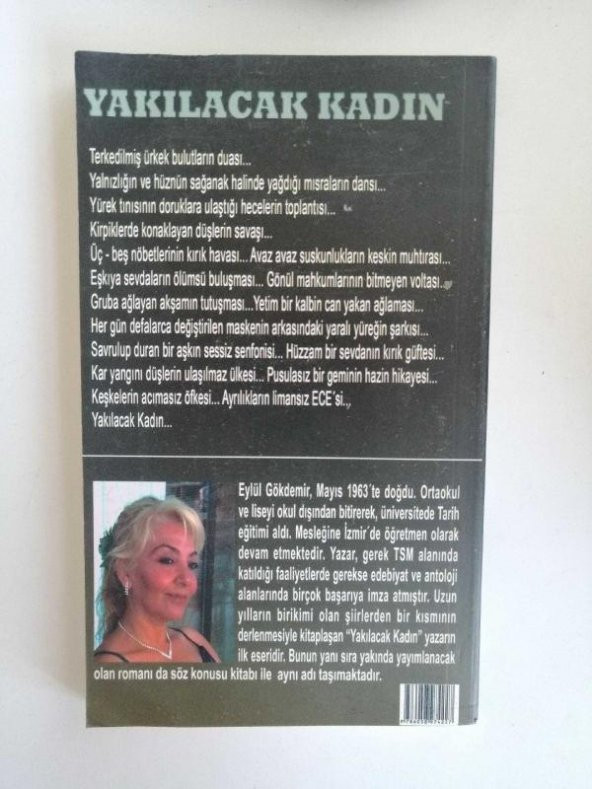 2. El Kitap YAKILACAK KADIN EYLÜL GÖKDEMİR - Resim 2