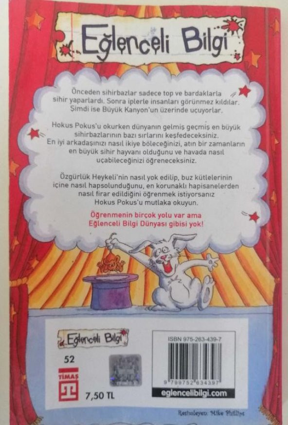 1 ADET 2. EL KİTAP HOKUS POKUS - 2