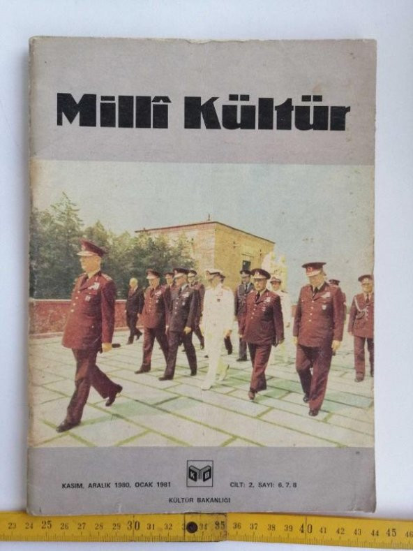 Sanat Taciri Kasım Aralık Ocak 1981 Milli Kültür Dergisi Kültür Bakanlığı ürün görseli