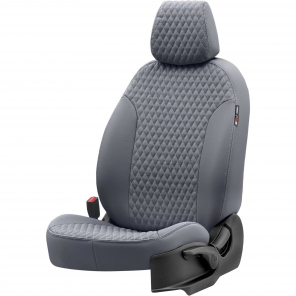 Otom Renault Trafic 2015-Sonrası 5+1 (6 Kişi) Özel Üretim Koltuk Kılıfı Amsterdam Design Deri Füme - 2