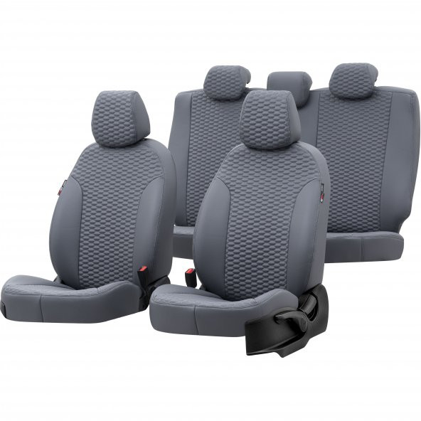 Otom Dacia Lodgy 2012-Sonrası 5 Kişi Özel Üretim Koltuk Kılıfı Tokyo Design Deri Füme
