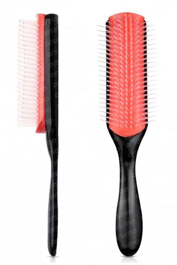Styling Brush Saç Şekillendirme Tarağı 9 Sıra | Saç Şekil Verme Fırçası | Curly Girl Fırça