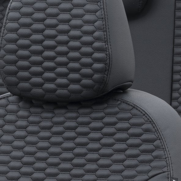 Otom Mini Countryman 2017-Sonrası Özel Üretim Koltuk Kılıfı Tokyo Design Deri Siyah - 3