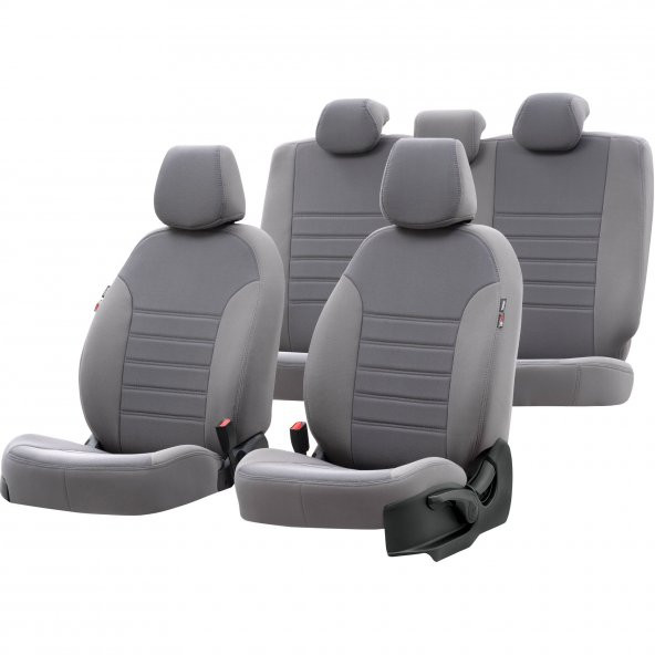 Otom Seat Ibiza 2009-2017 Özel Üretim Koltuk Kılıfı Original Design Gri