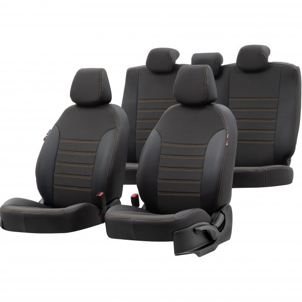 Otom Bmw X1 2009-2015 E84 Özel Üretim Koltuk Kılıfı Paris Design Bej - Siyah