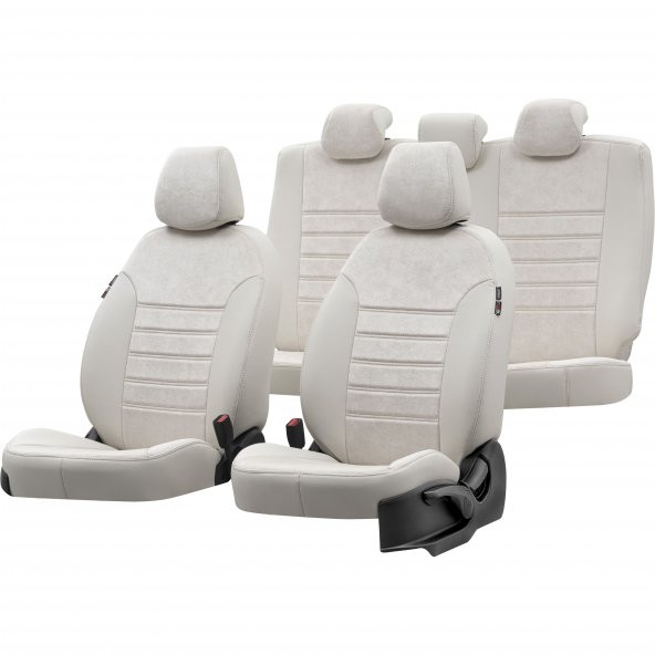 Otom Seat Toledo 2012-2017 Özel Üretim Koltuk Kılıfı Milano Design Fildişi