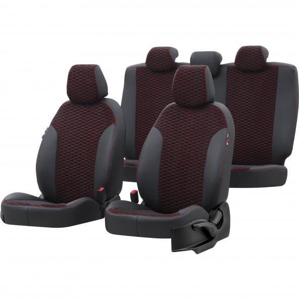 Otom Citroen C-Elysee 2012-2017 Özel Üretim Koltuk Kılıfı Tokyo Design Tay Tüyü Füme