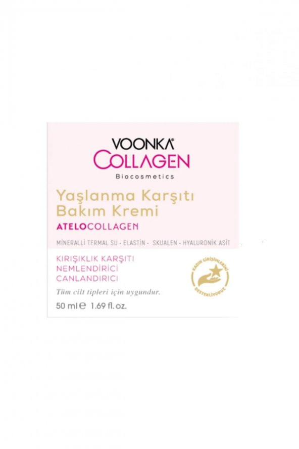 Voonka Collagen Yaşlanma Karşıtı Bakım Kremi 50 ml