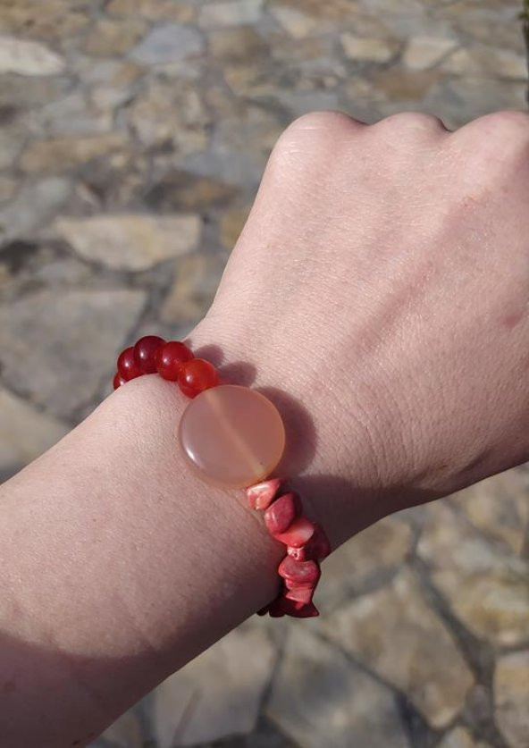 Bileklik Doğal Taş Çakra Elastik Sevgili Çift Bilekliği Unisex Bilezik 13962 - 2