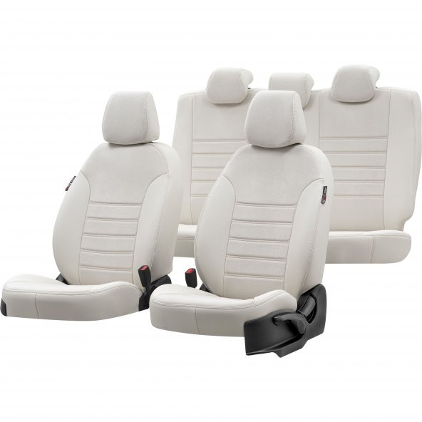 Otom Seat Mii 2012-2019 Özel Üretim Koltuk Kılıfı London Design Fildişi