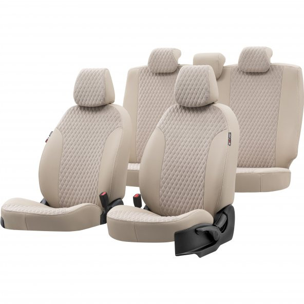 Otom V.w. Caravelle T-5 2004-2015 9+1 (10 Kişi) Özel Üretim Koltuk Kılıfı Amsterdam Design Tay Tüyü Bej