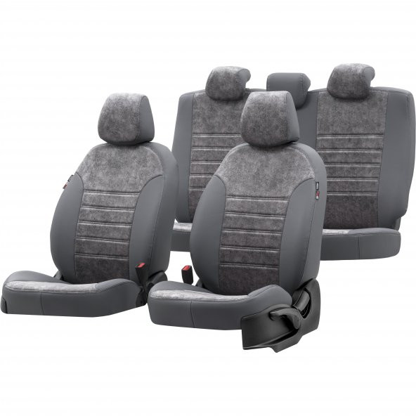 Otom Peugeot Expert 2008-2016 5+1 (6 Kişi) Özel Üretim Koltuk Kılıfı Milano Design Füme