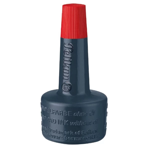Pelikan Istampa Mürekkebi 28 ml Mavi Siyah Kırmızı - 5