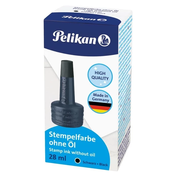 Pelikan Istampa Mürekkebi 28 ml Mavi Siyah Kırmızı - 4