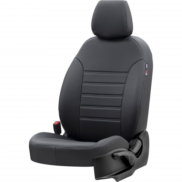 Otom Suzuki Jimny 2012-2018 Özel Üretim Koltuk Kılıfı New York Design Siyah - Resim 2