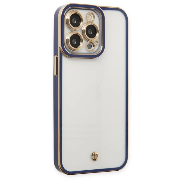 iPhone 14 Pro Max Kılıf Lazer Lens Kamera Çerçeveli Kapak - 12