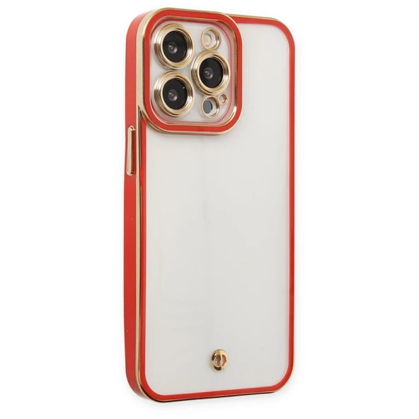 iPhone 14 Pro Max Kılıf Lazer Lens Kamera Çerçeveli Kapak - 5